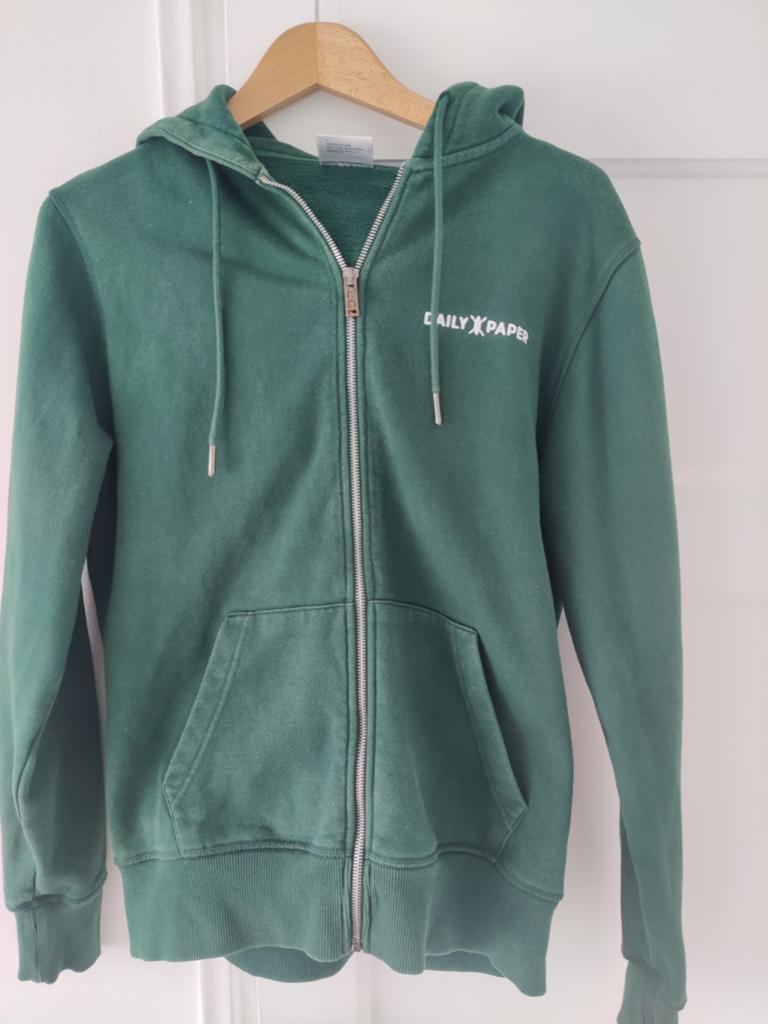 Daily Paper Hoodie Groen XS, Kleding | Heren, Truien en Vesten, Ophalen of Verzenden, Zo goed als nieuw, Daily Paper, Groen