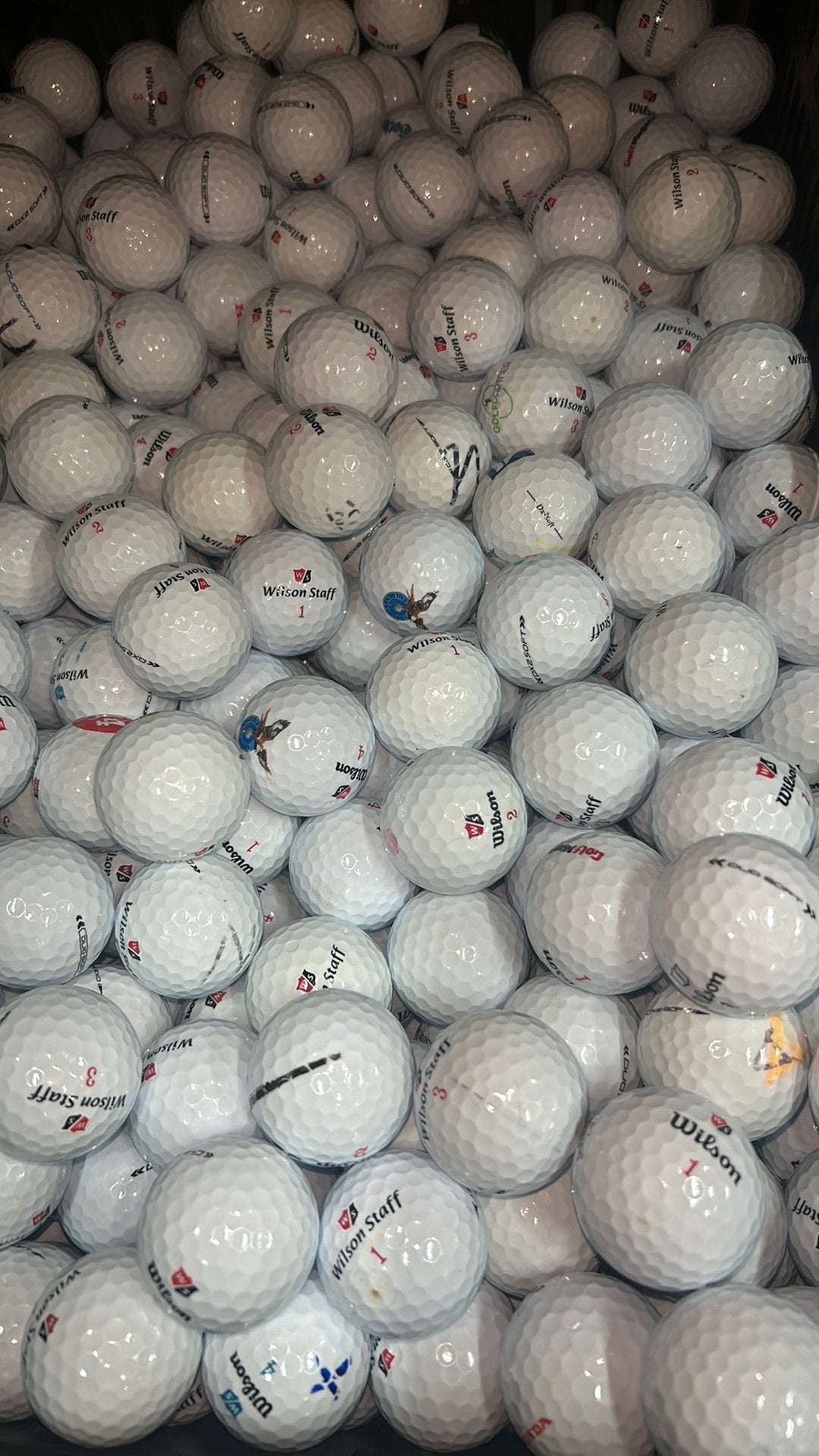 100 Stuks Wilson Staff Duo Soft Golfballen AAAA, Ophalen of Verzenden, Zo goed als nieuw, Bal(len)