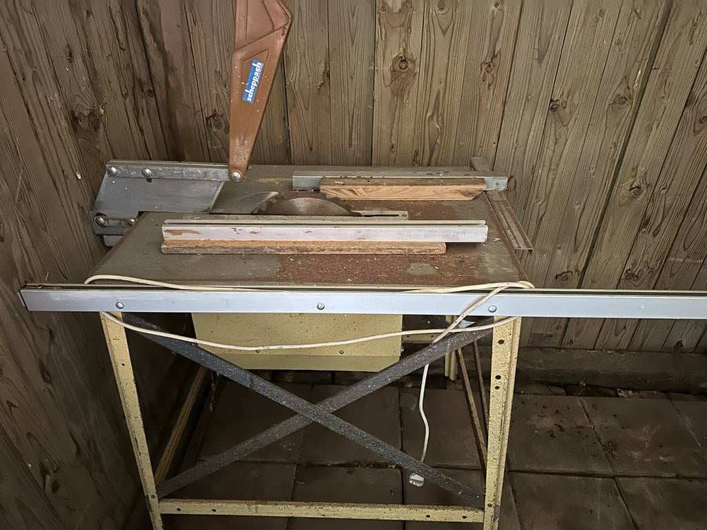 Scheppach Zaagtafel - Gebruikt maar functioneel, Gebruikt, Cirkelzaag, 600 tot 1200 watt, Ophalen of Verzenden