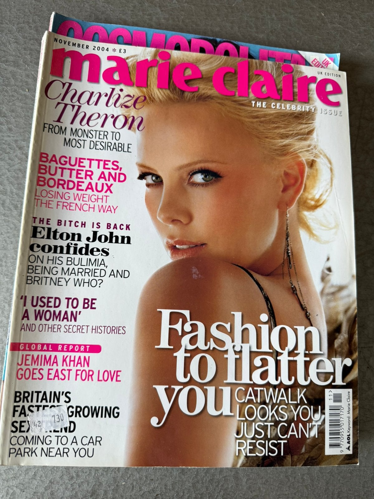 Marie Claire UK nov 2004 - Charlize Theron, Boeken, Ophalen of Verzenden, Gelezen, Glossy