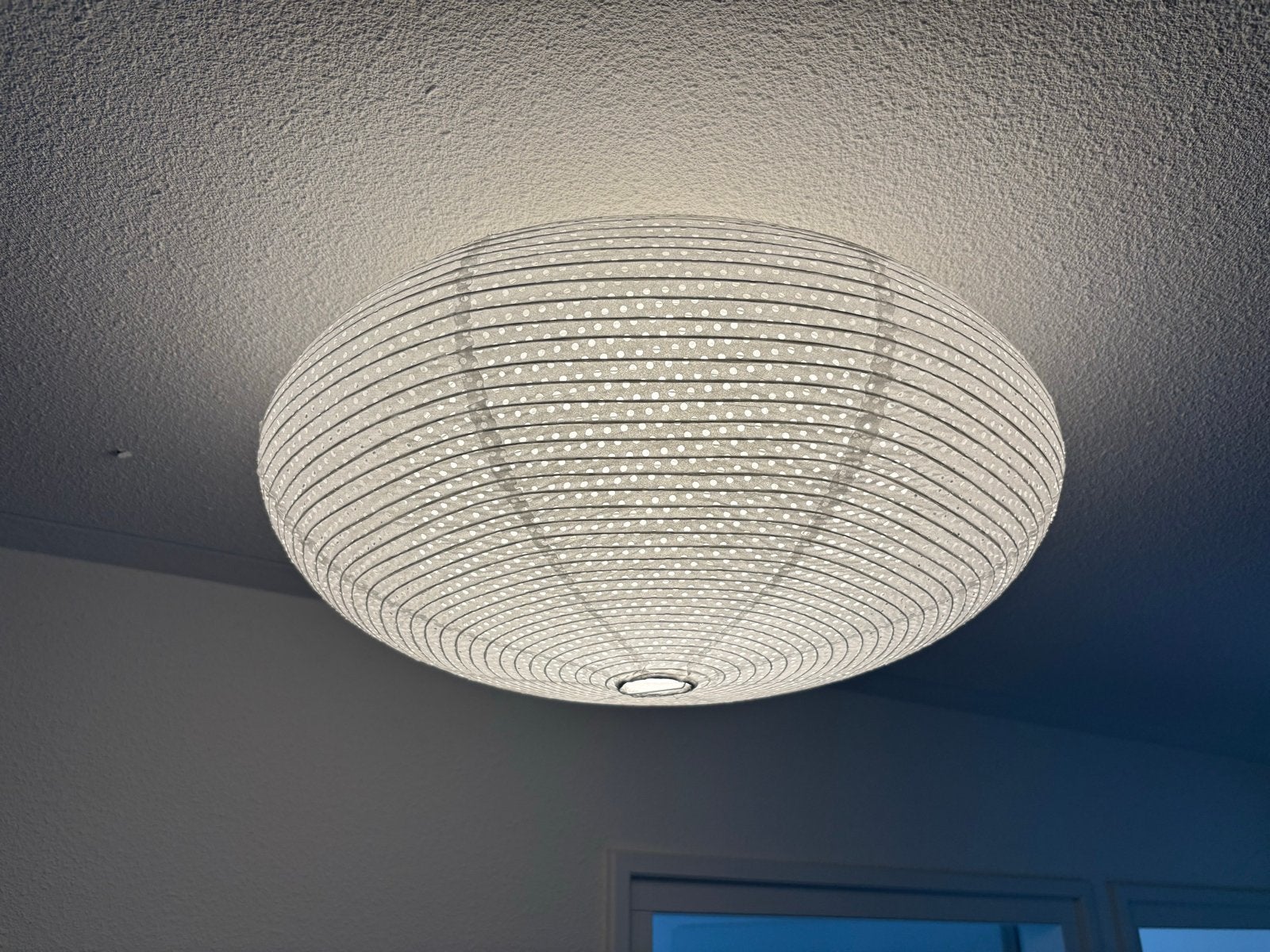 IKEA Plafondlamp, Ophalen, Kunststof, Zo goed als nieuw, Wit