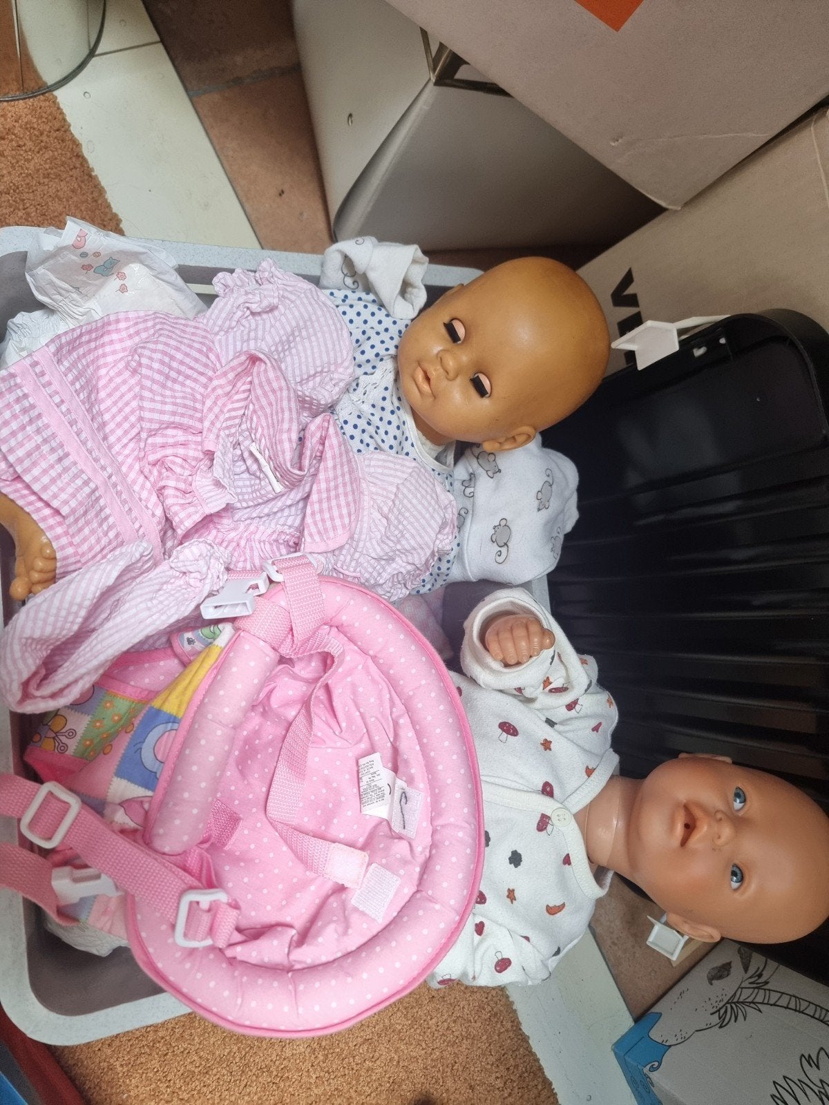 2 Baby Born poppen met accessoires, Ophalen of Verzenden