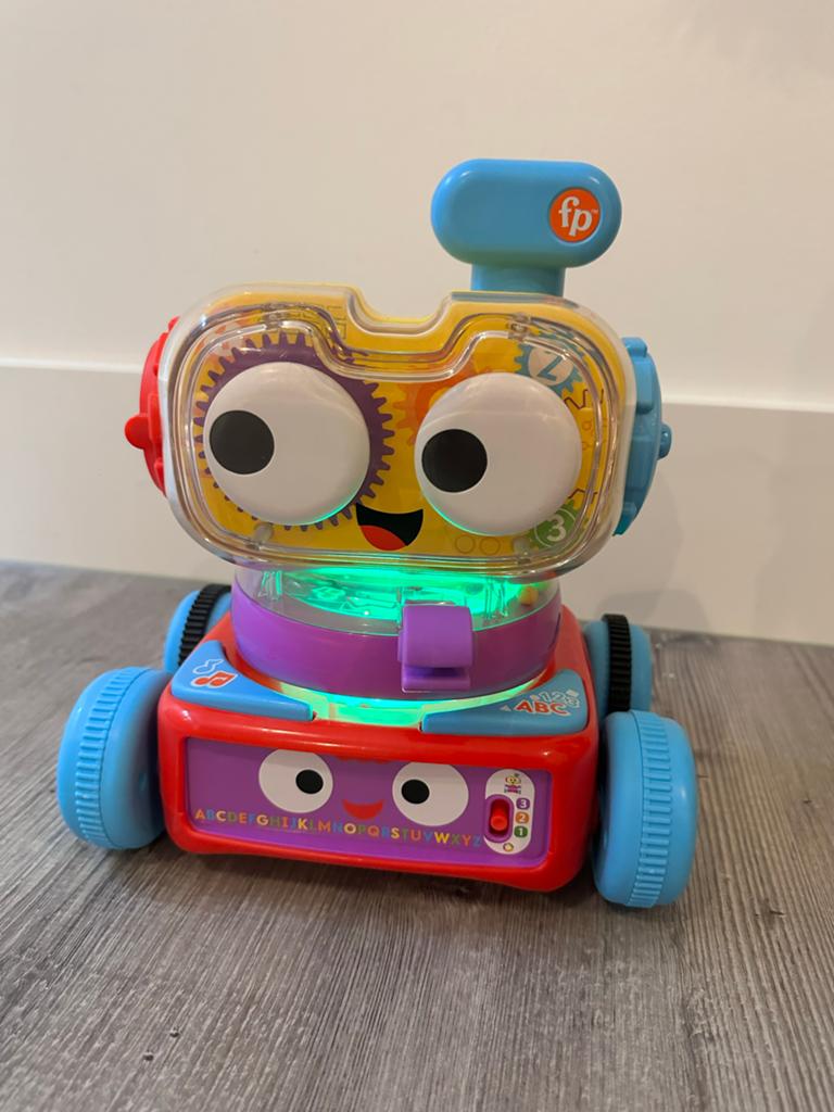 Fisher-Price 4-in-1 Leerrobot met Licht en Geluid, Ophalen, Zo goed als nieuw, Overige typen, Met licht