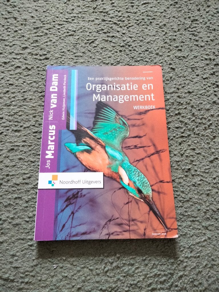 Organisatie en Management Werkboek - Jos Marcus, HBO, Ophalen, Gelezen, Gamma