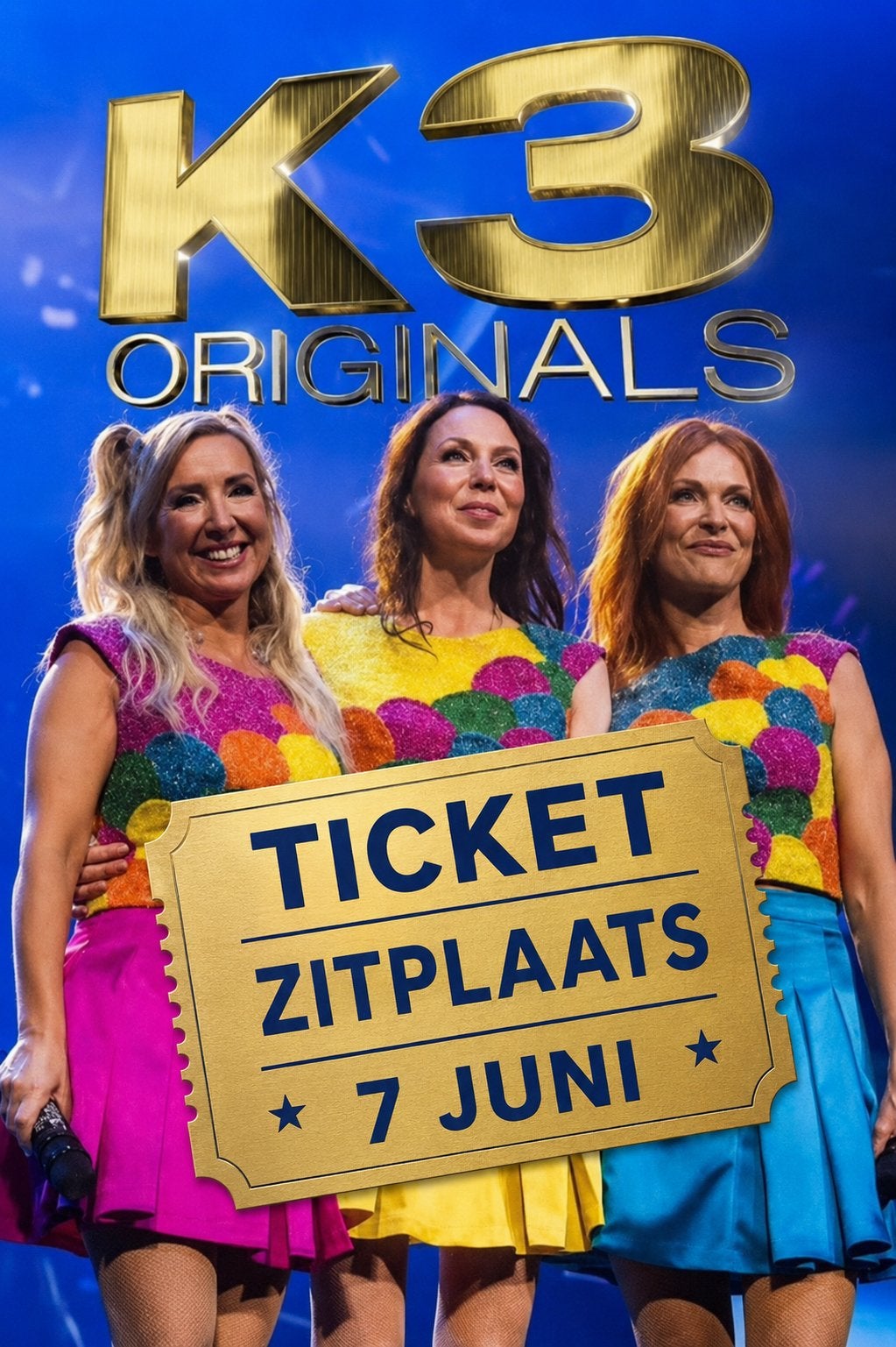 K3 zit ticket allerlaatste show 7 juni, Eén persoon, Juni