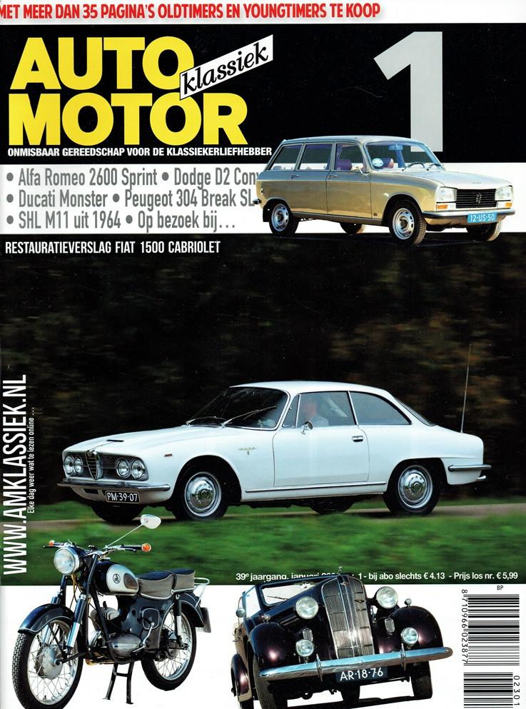 Auto Motor Klassiek 2023 nr. 1 (o.a. Peugeot 304 Break), Verzenden, Gelezen, Algemeen