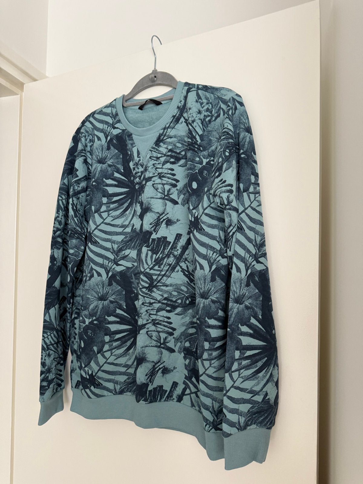 LCW Casual Trui met Tropische Print - Maat M, Ophalen of Verzenden, Zo goed als nieuw, Maat 48/50 (M), Blauw