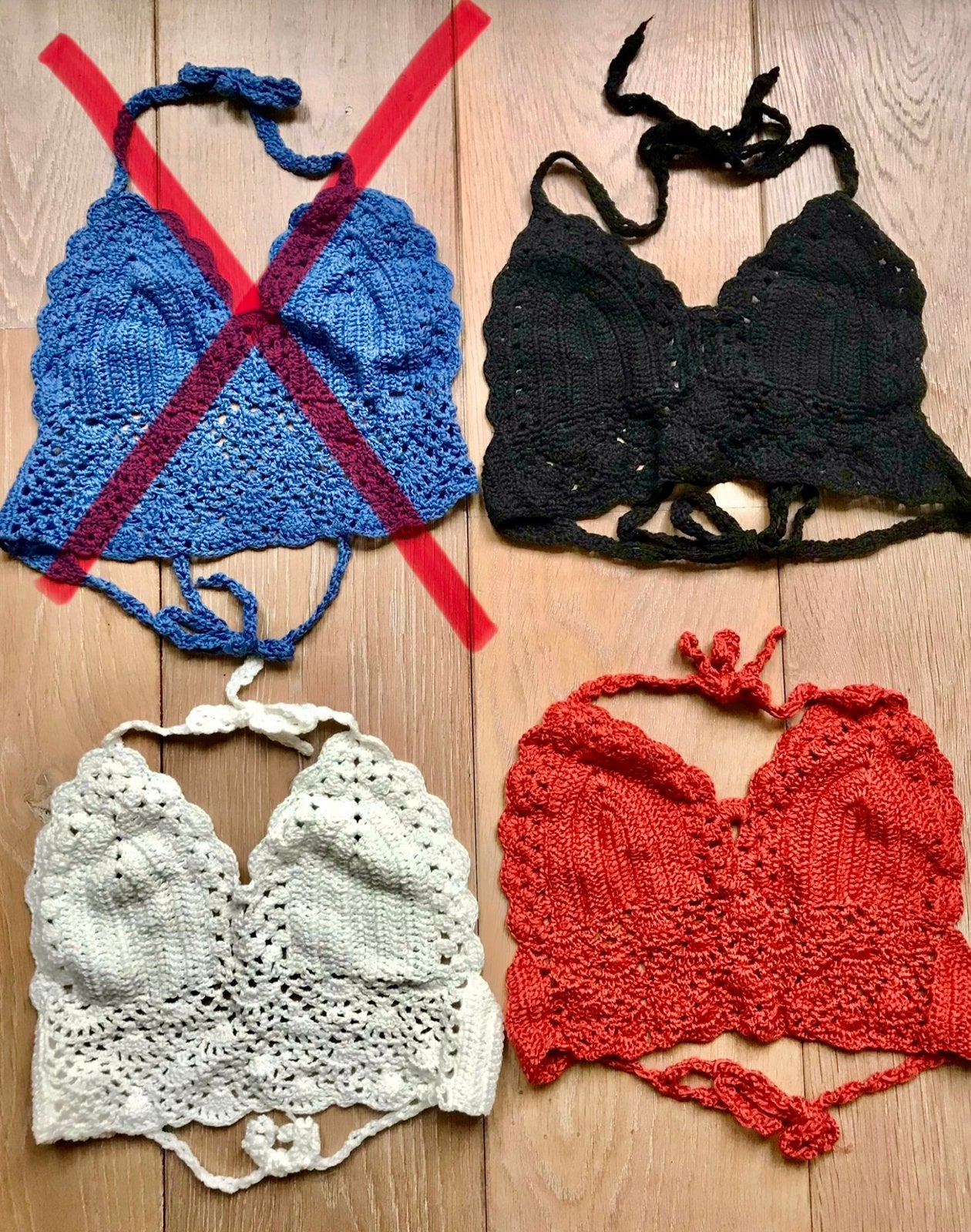 HIPPIE Gehaakte top Crochet top Boho, Wit, Maat 42/44 (L), Nieuw, Ophalen of Verzenden