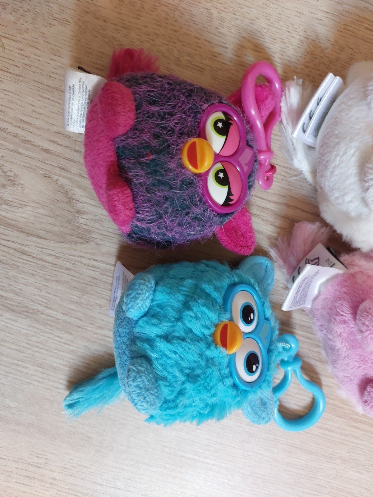 4x Furby sleutelhanger knuffeltje, Ophalen of Verzenden
