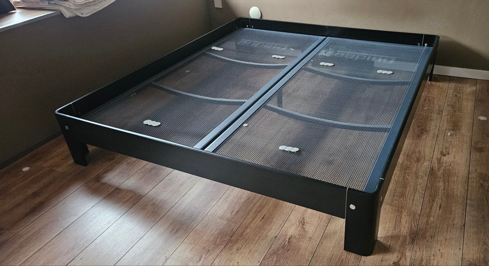 Auping bed met spiraalbodem, Huis en Inrichting, Slaapkamer | Bedden, Zwart, Tweepersoons, Ophalen of Verzenden, 180 cm