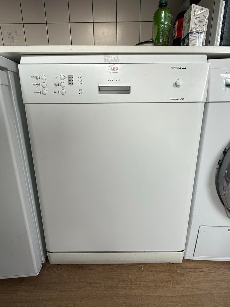AEG Favorit Optima AA Vaatwasser - Wit, Witgoed en Apparatuur, Ophalen, Gebruikt, 60 cm of meer, Eco programma