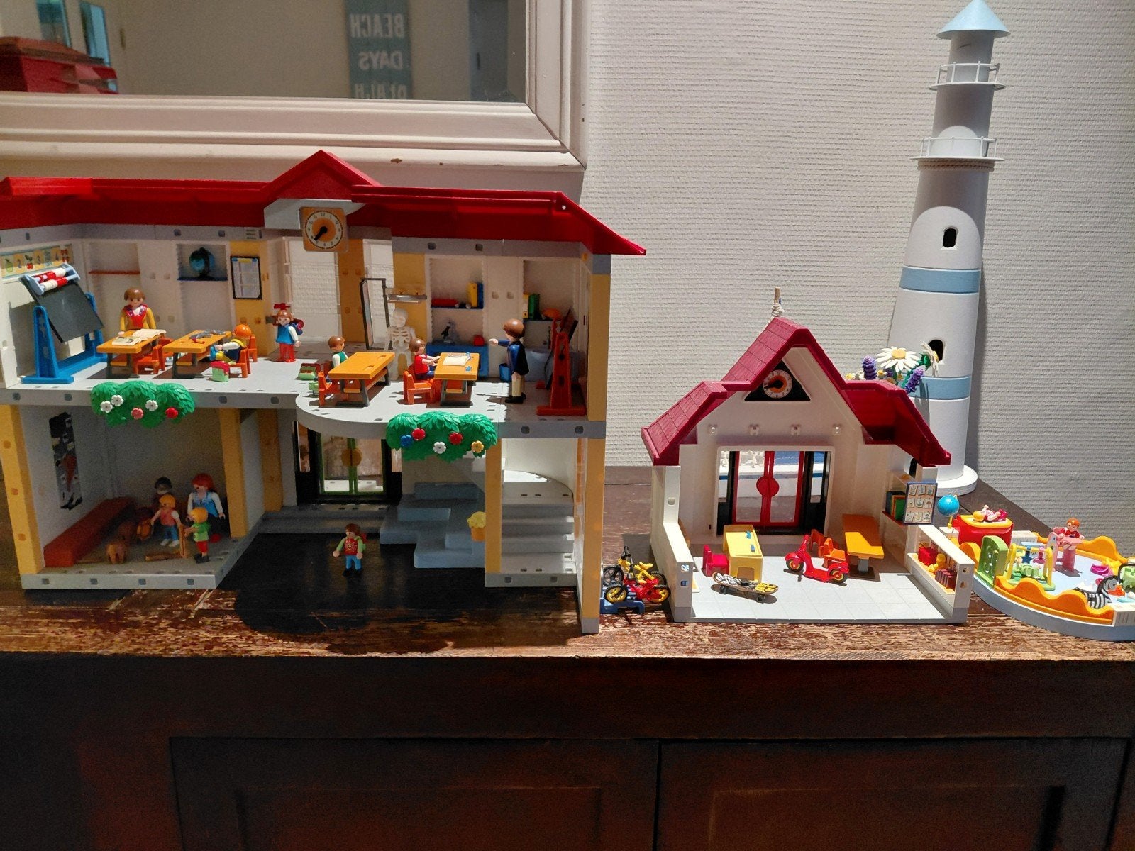 playmobil school, bijgebouw en kinderdagverblijf, Ophalen