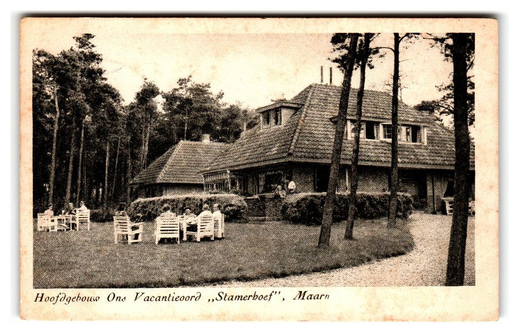 Maarn, Hoofdgebouw Ons Vacantieoord "Stamerhoef", Verzenden, 1940 tot 1960, Gelopen, Utrecht