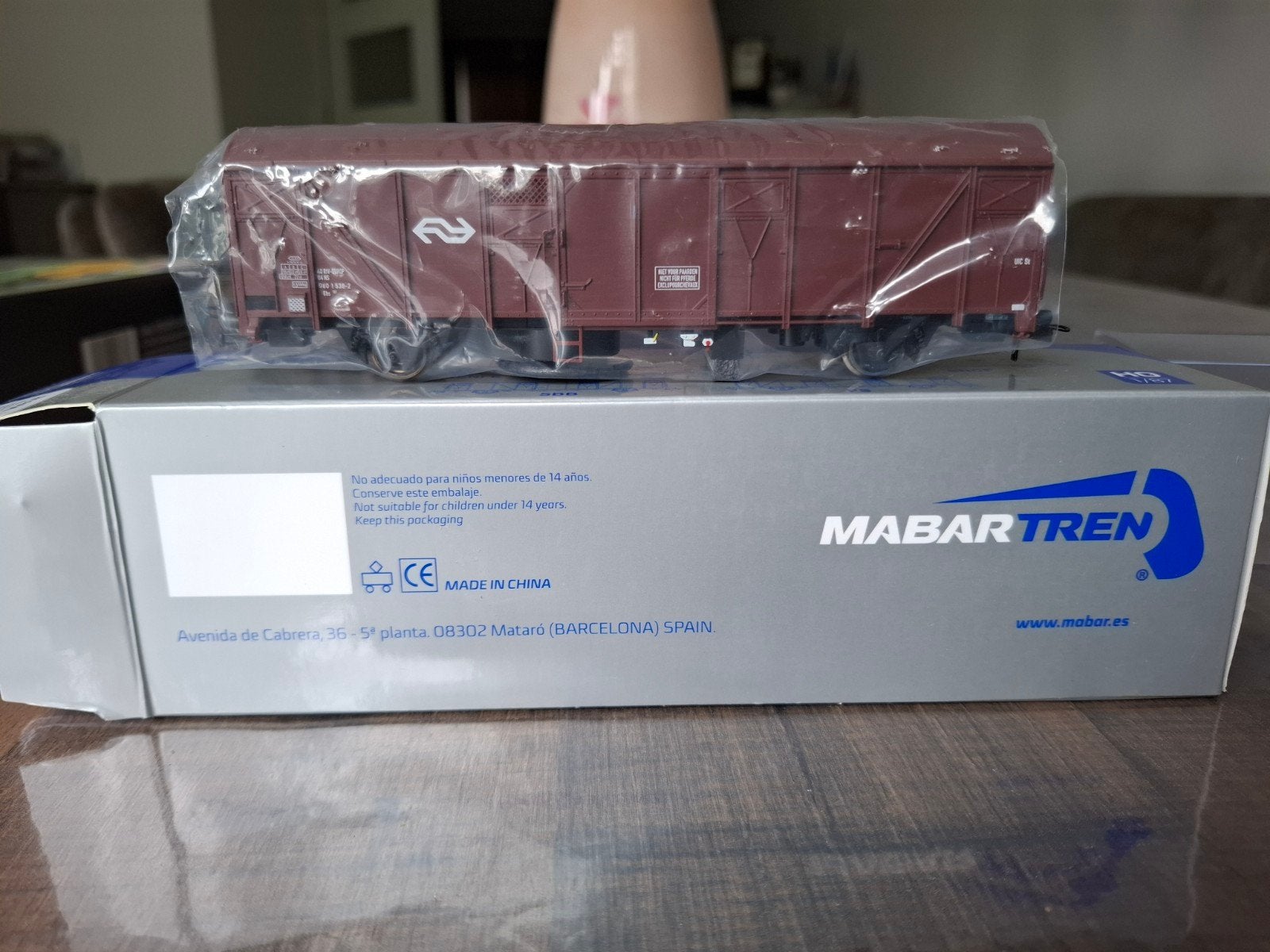 MABAR TREN NS stofzuiger Gesloten Goederenwagon H0, Hobby en Vrije tijd, Gelijkstroom, NS, Ophalen, Overige merken