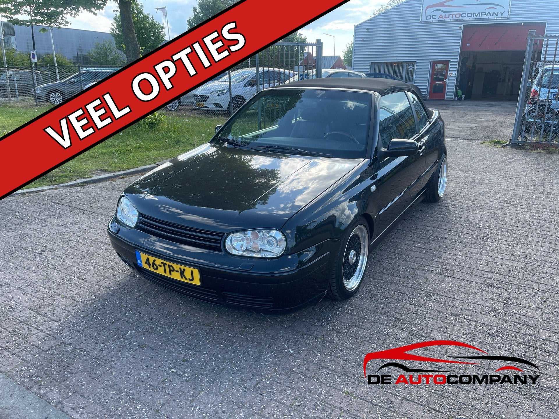 Volkswagen GOLF-CABRIOLET VR6, Auto's, Volkswagen, Voorwielaandrijving, Gebruikt, Zwart, Cabriolet