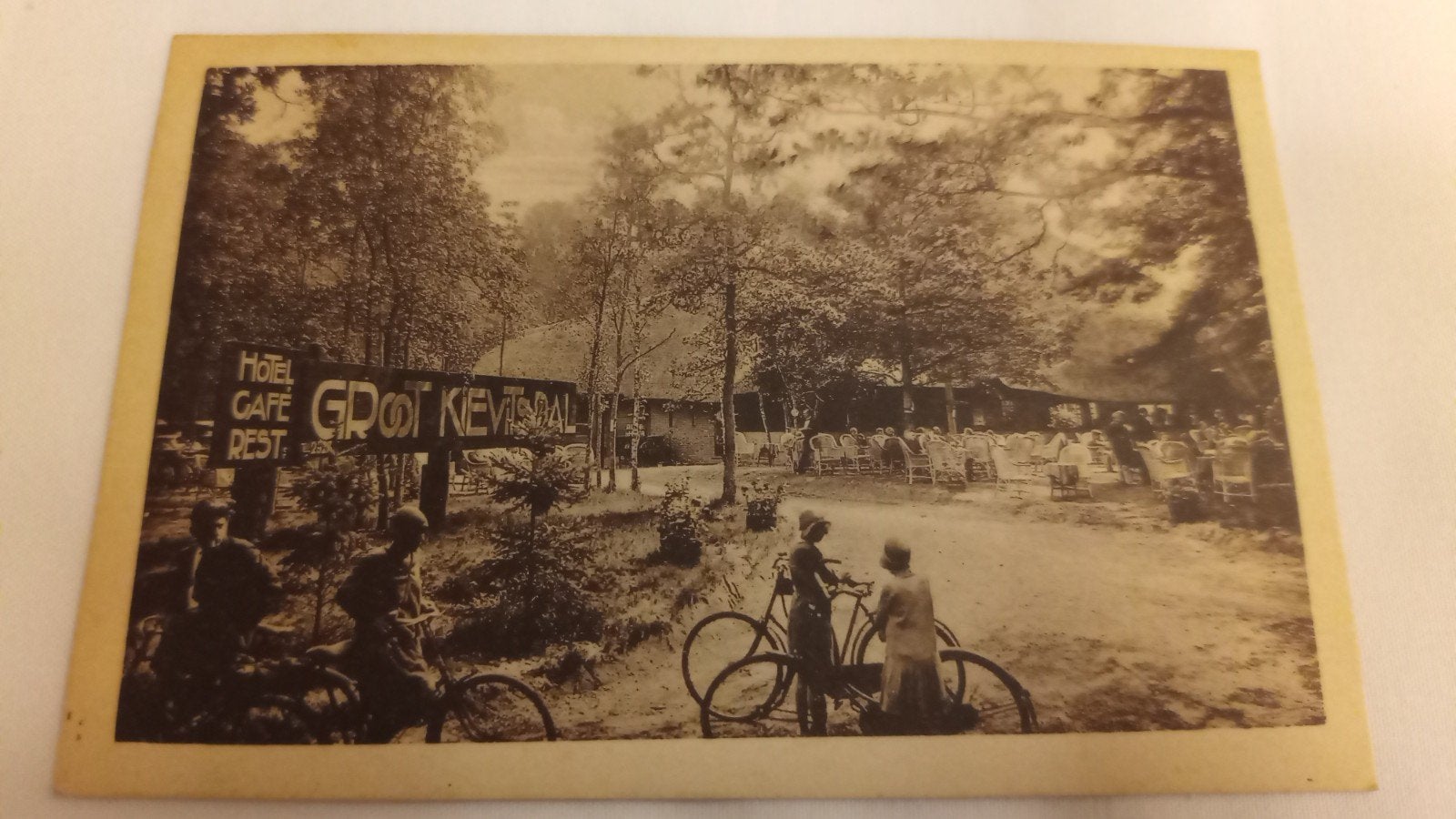Baarn, Hotel-Cafe-Restaurant, Kievitsdal 1934, Verzamelen, Ophalen of Verzenden, 1920 tot 1940, Gelopen, Utrecht