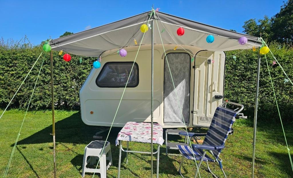 Predom N126 incl simpele luifel en retro voortent, Caravans en Kamperen, Hefdak, Predom, Tot 500 kg, Particulier