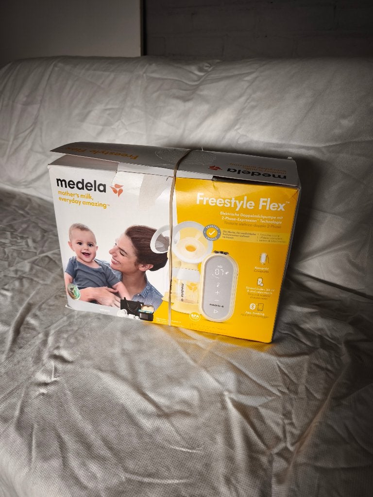 Medela Freestyle Flex Dubbele Borstkolf - Zo goed als nieuw, Inclusief tas, Medela, Borstkolf, Ophalen of Verzenden