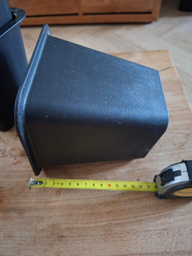 Bedverhogers 15 cm 4x zwart, Ophalen, Rond, Minder dan 50 cm, Minder dan 50 cm
