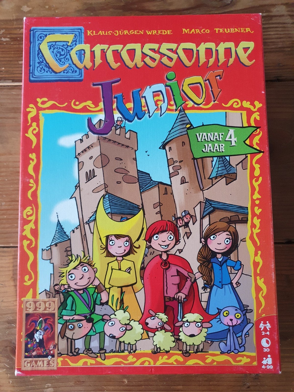 Carcassonne Junior bordspel - Zo goed als nieuw, Drie of vier spelers, Ophalen of Verzenden, Zo goed als nieuw, 999 Games