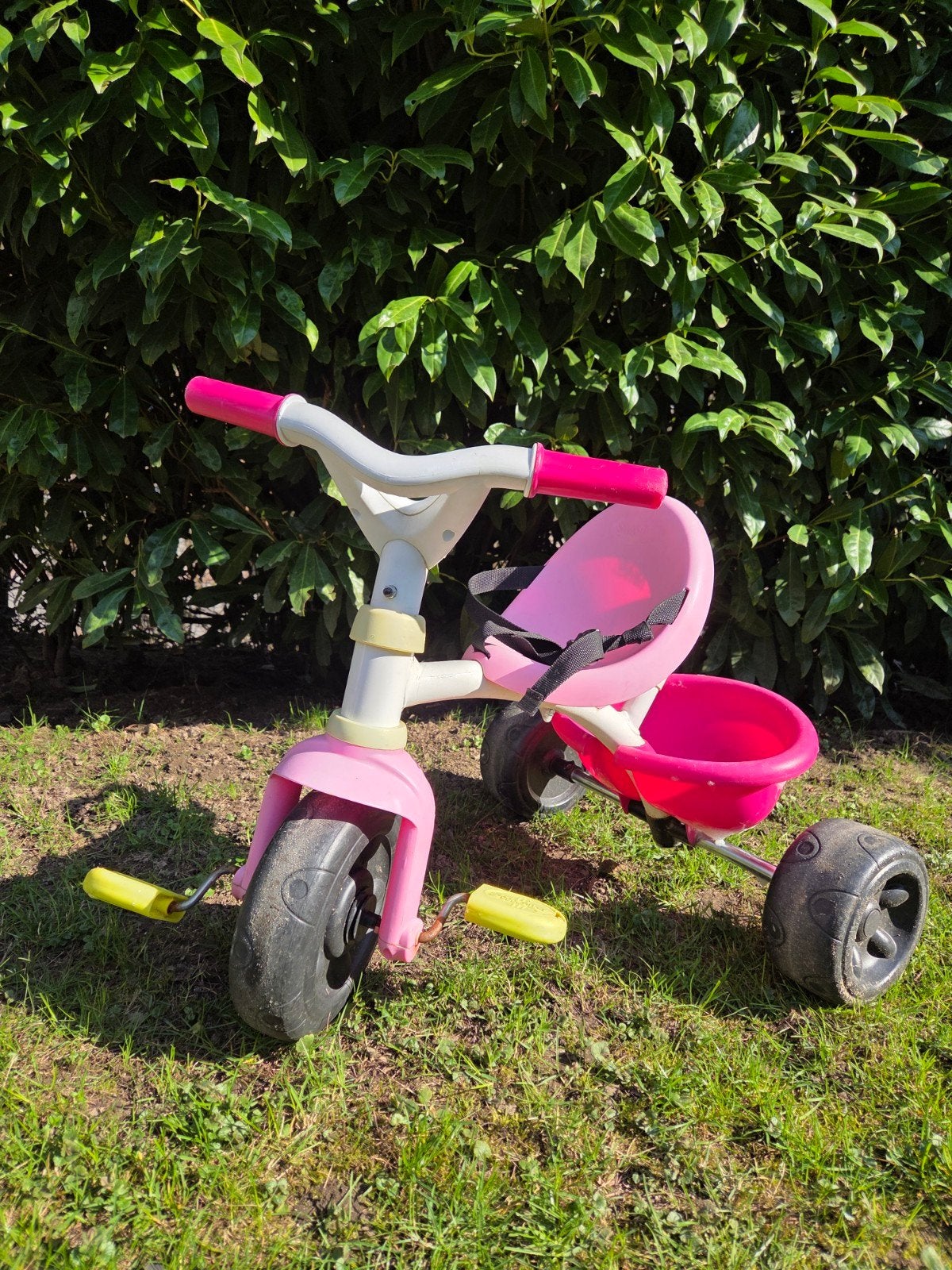 Smoby driewieler met afneembare duwstang, Ophalen, Gebruikt, Smoby, Duwstang