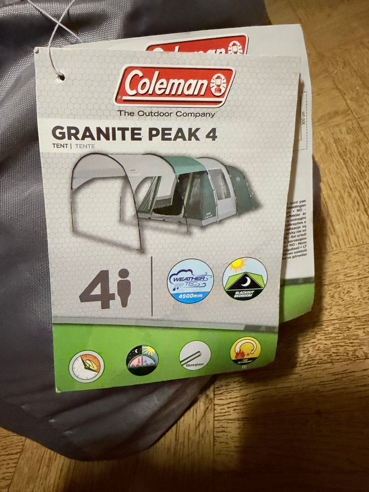 Coleman Granite Peak 4 Tent - Ruime 4-persoons tunneltent, Ophalen of Verzenden, Zo goed als nieuw, Tot en met 4