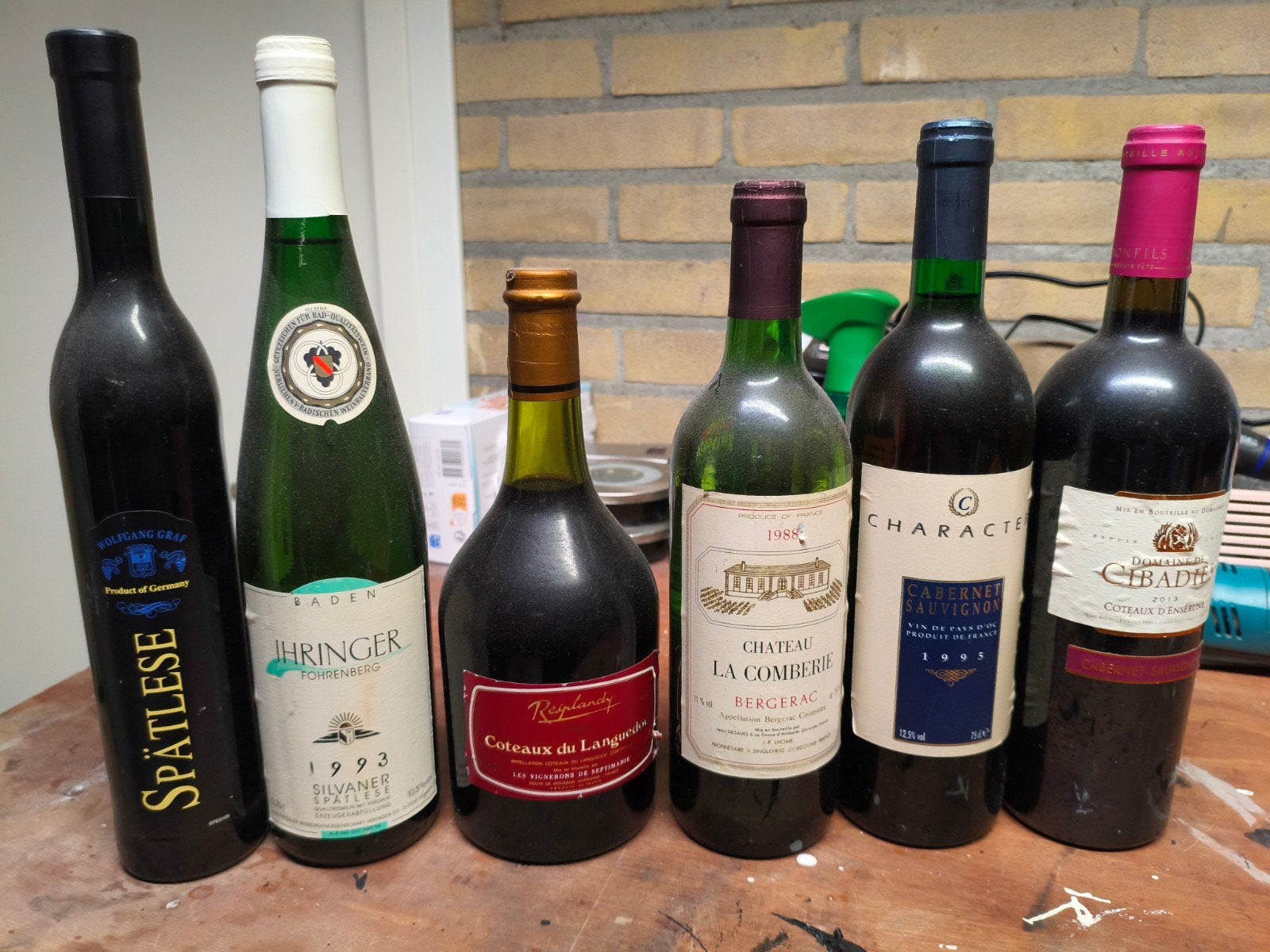 oude flessen wijn voor de verzamelaar!!, Ophalen, Frankrijk, Nieuw, Rode wijn