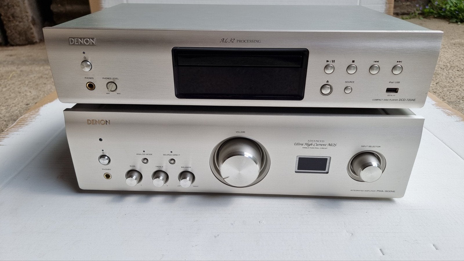 Denon PMA-1600NE + Denon DCD-720AE Stereo Set – Geüpgraded, Ophalen, Gebruikt, Denon, Losse componenten