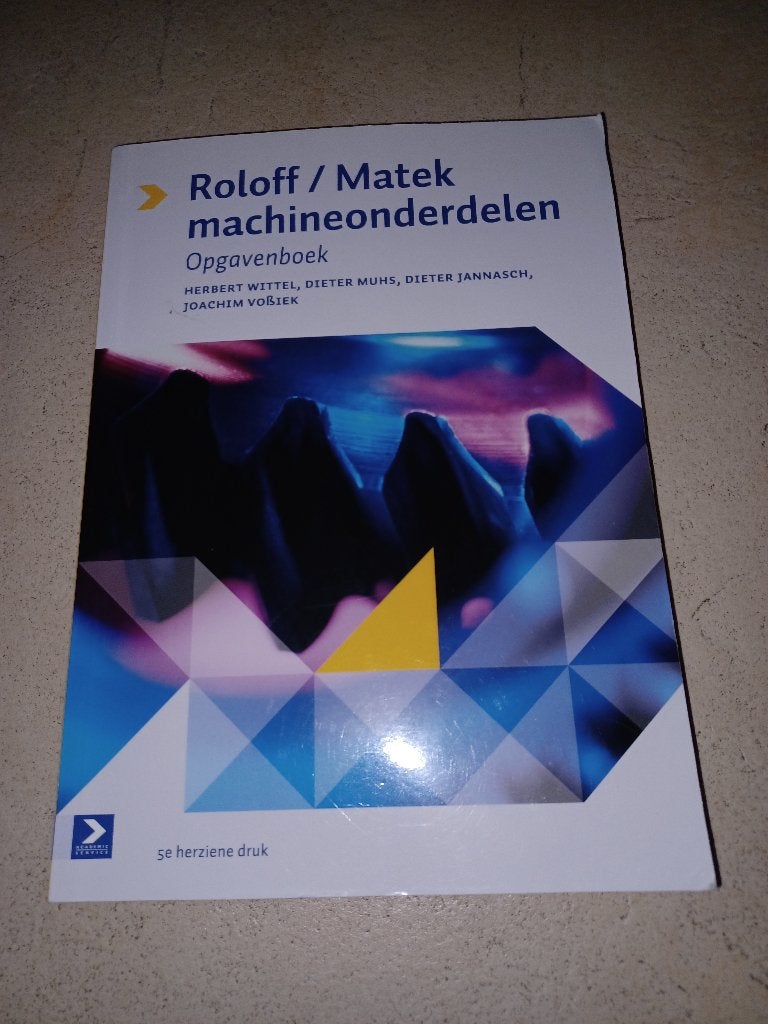 Machineonderdelen, opgavenboek, Wittel, Herbert, Zo goed als nieuw, Beta, HBO