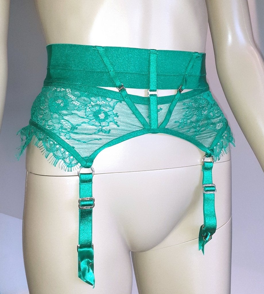 Jarretelgordel Jarretel Honey Birdette Belinda emerald S, Ophalen of Verzenden, Groen, Overige typen