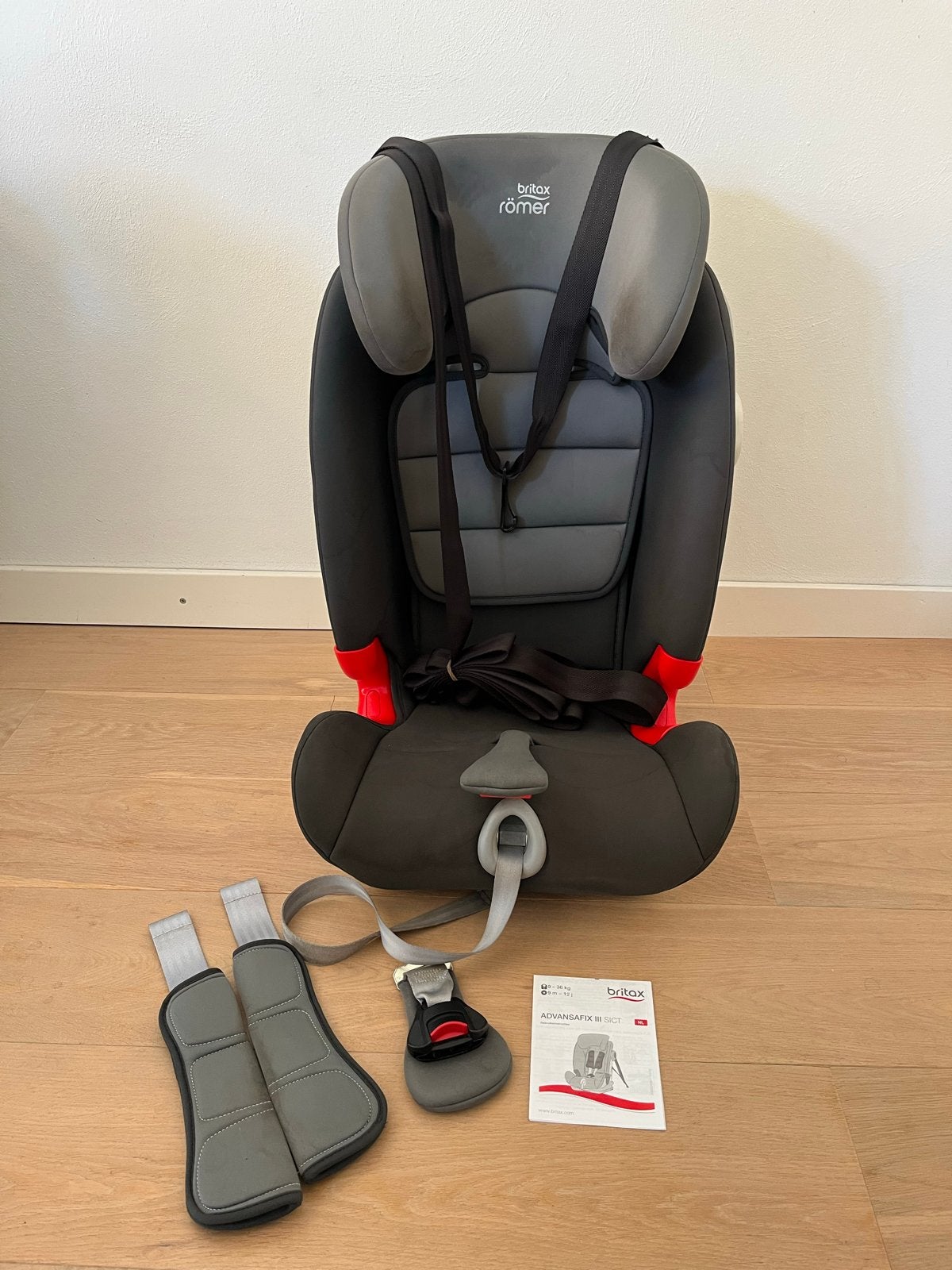 Britax Römer Advansafix III SICT autostoel (9-36 kg), Ophalen, Romer, Autogordel of Isofix, Gebruikt