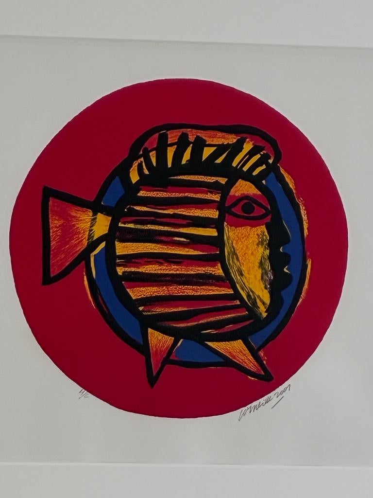 Corneille zeefdruk 2001 - gesigneerd - atelierexemplaar, Ophalen