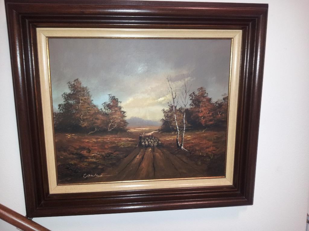 schilderij olieverf landschap, Ophalen