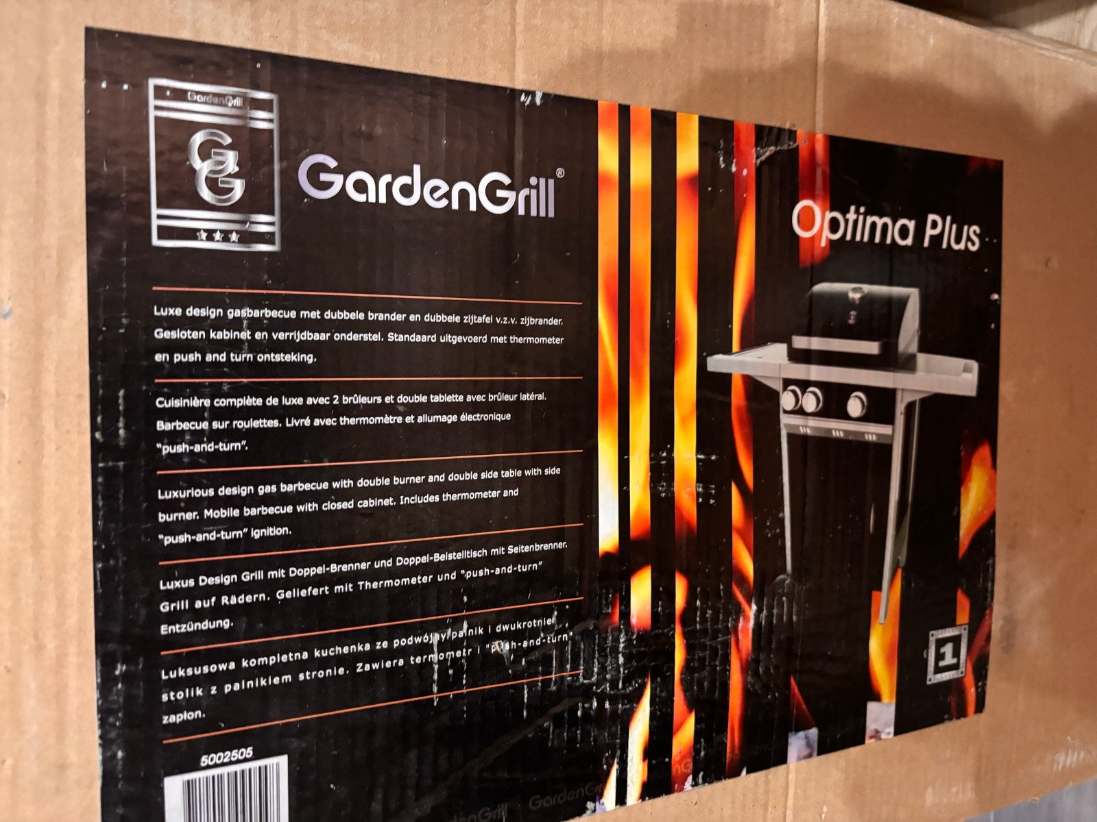 Garden Grill Optima Plus Gasbarbecue - Nieuw in doos, Tuin en Terras, Ophalen, Nieuw