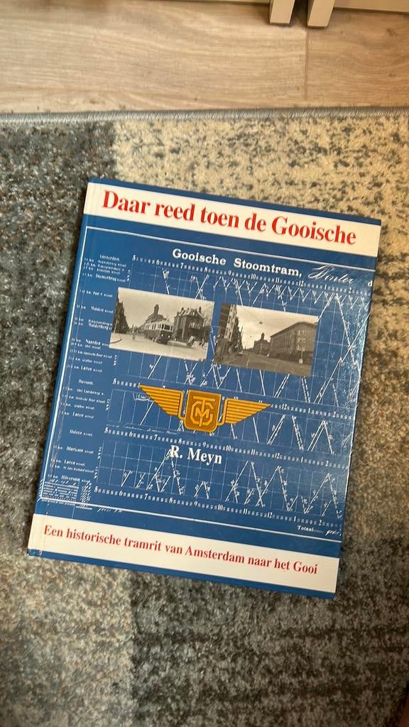 Boek Daar reed de Gooische stoomtram, Verzamelen, Spoorwegen en Tramwegen, Ophalen of Verzenden, Zo goed als nieuw, Trein, Boek of Tijdschrift