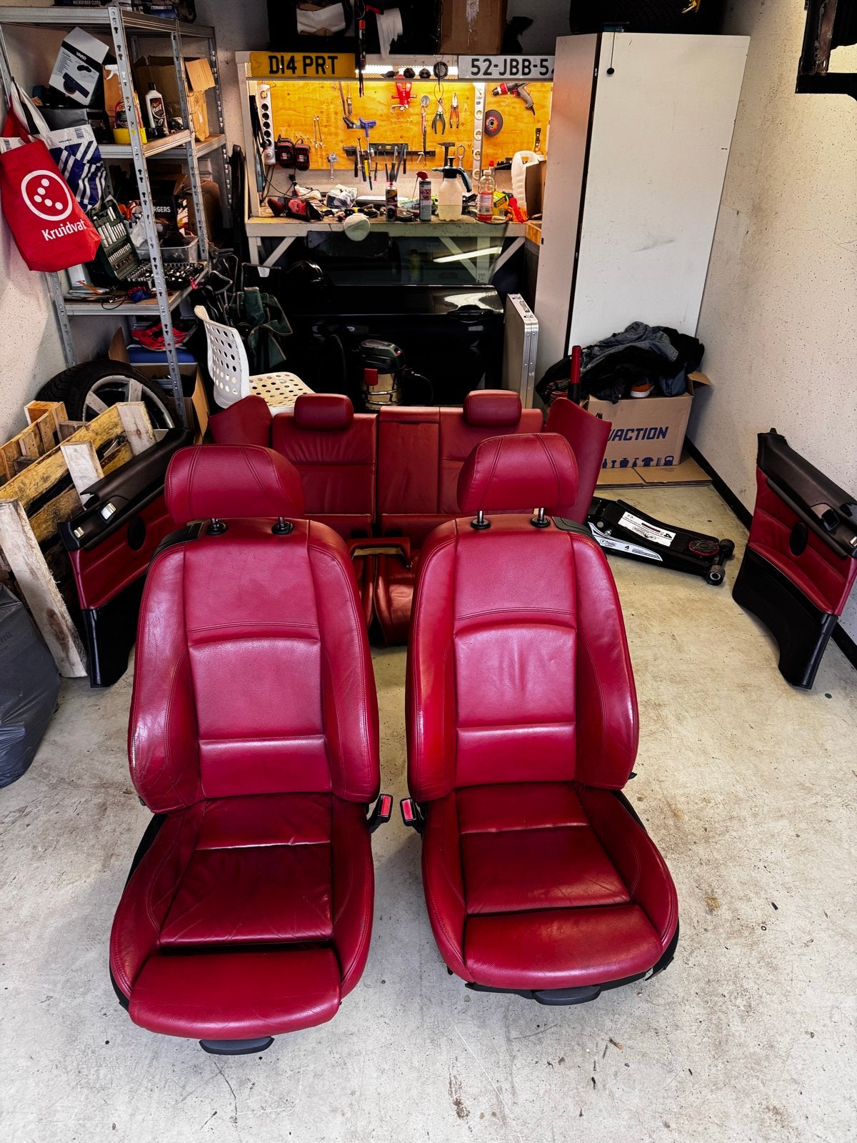 BMW E92 Origineel Rood Lederen Interieur Compleet, Auto-onderdelen, Ophalen, Gebruikt, BMW