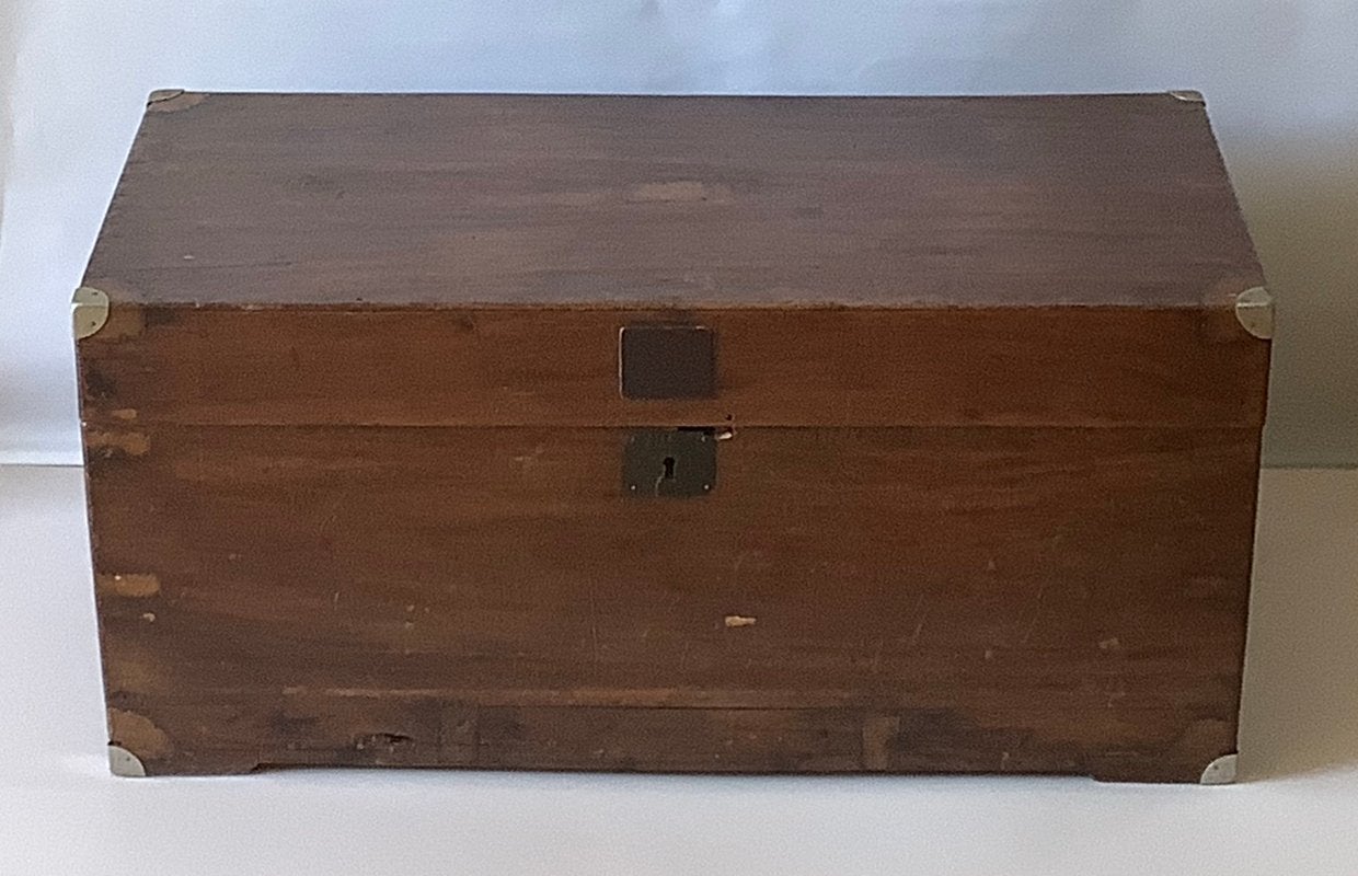 Vintage houten kist, Ophalen, Zo goed als nieuw, 50 tot 100 cm, Minder dan 50 cm