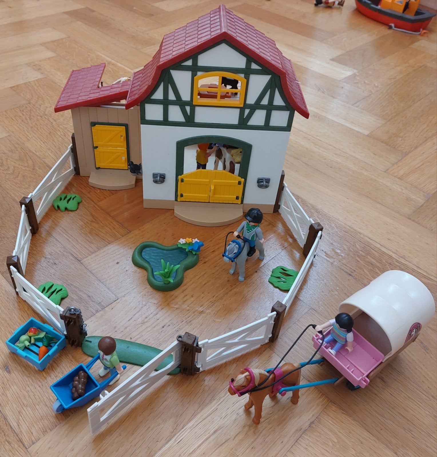 Playmobil paardenstal, Ophalen, Gebruikt, Gebouw, Complete set