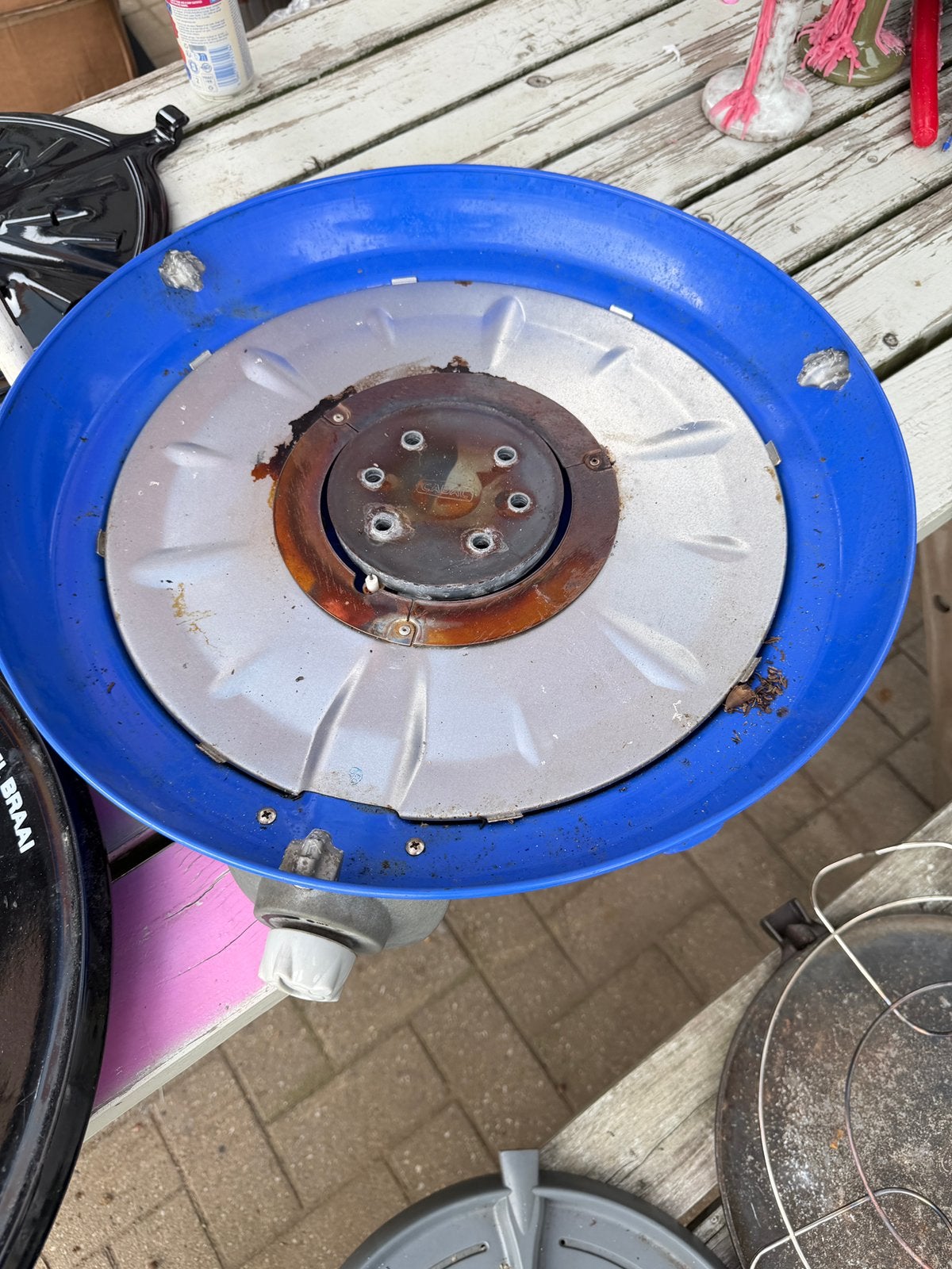 Skottelbraai gas bbq cadac, Ophalen of Verzenden, Zo goed als nieuw