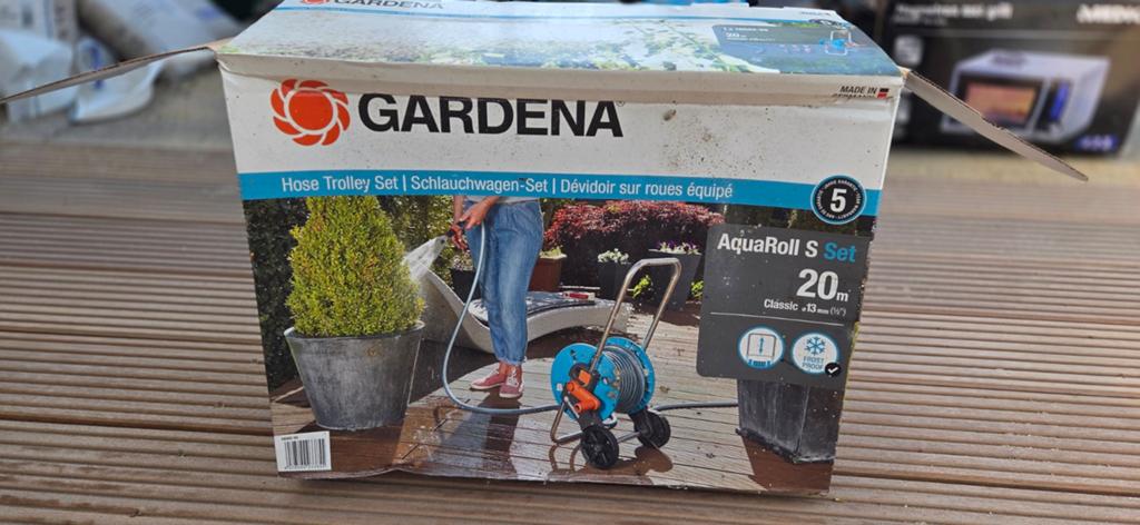 Gardena AquaRoll S Set 20m Tuinslanghaspel zonder tuinslang, Ophalen, Nieuw, Tuinslanghaspel