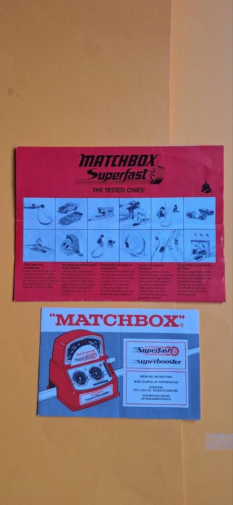 Matchbox Superfast Superbooster Handleiding en Folder, Ophalen of Verzenden