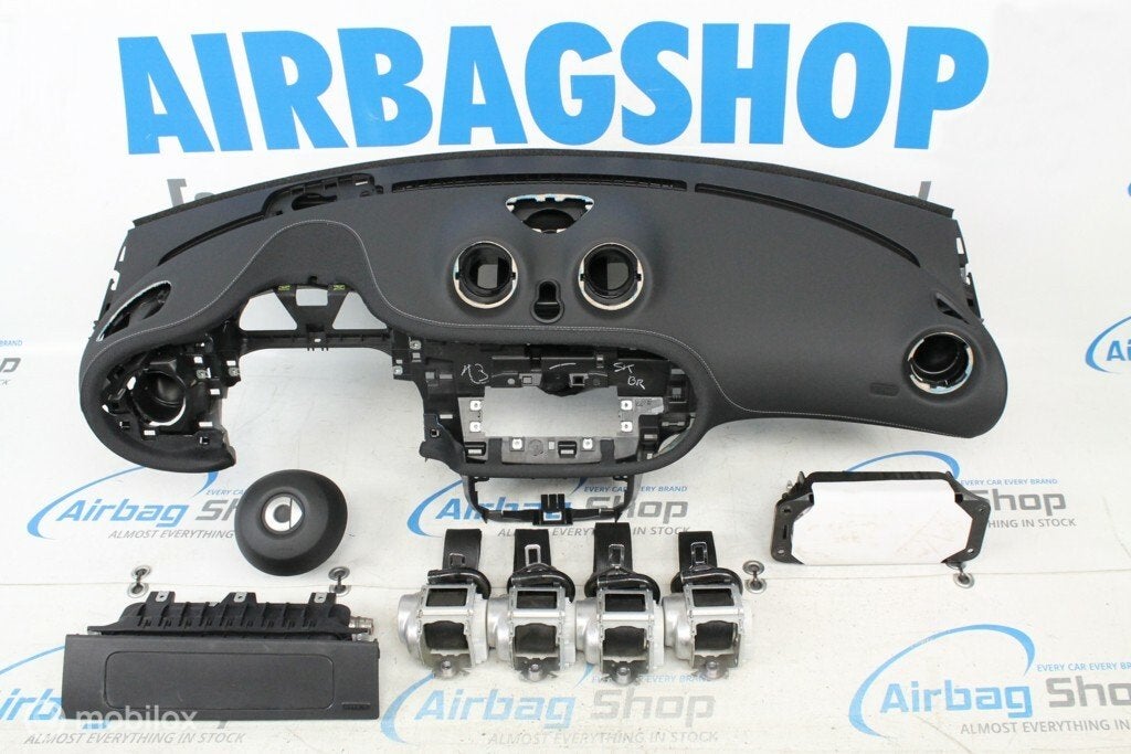 Airbag set Dashboard leder zwart Smart Forfour 453 2014-...., Gebruikt, Ophalen of Verzenden
