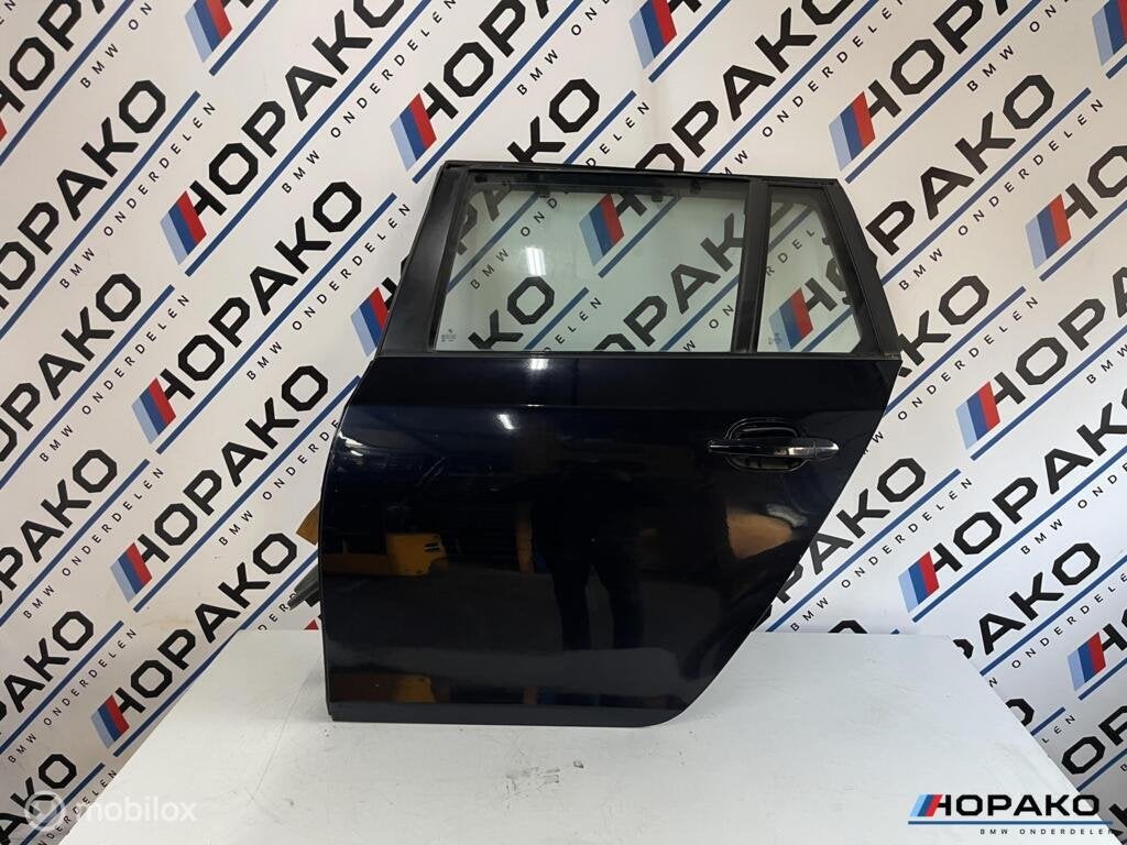 BMW 5 serie E61 |achterdeur links| Carbonschwarz metallic, Auto-onderdelen, Gebruikt, Deur, Einsteinlaan 5, Rijnswijk, Ophalen of Verzenden