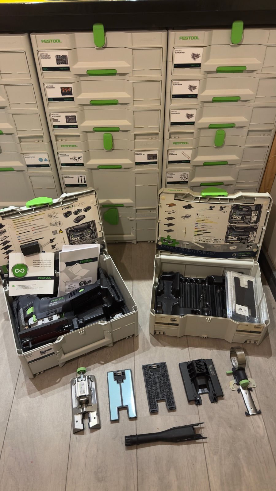 Festool PSC 400 decoupeerzaag + ZH-SYS-PS 400 met garantie, Ophalen of Verzenden, Zo goed als nieuw, Decoupeerzaag