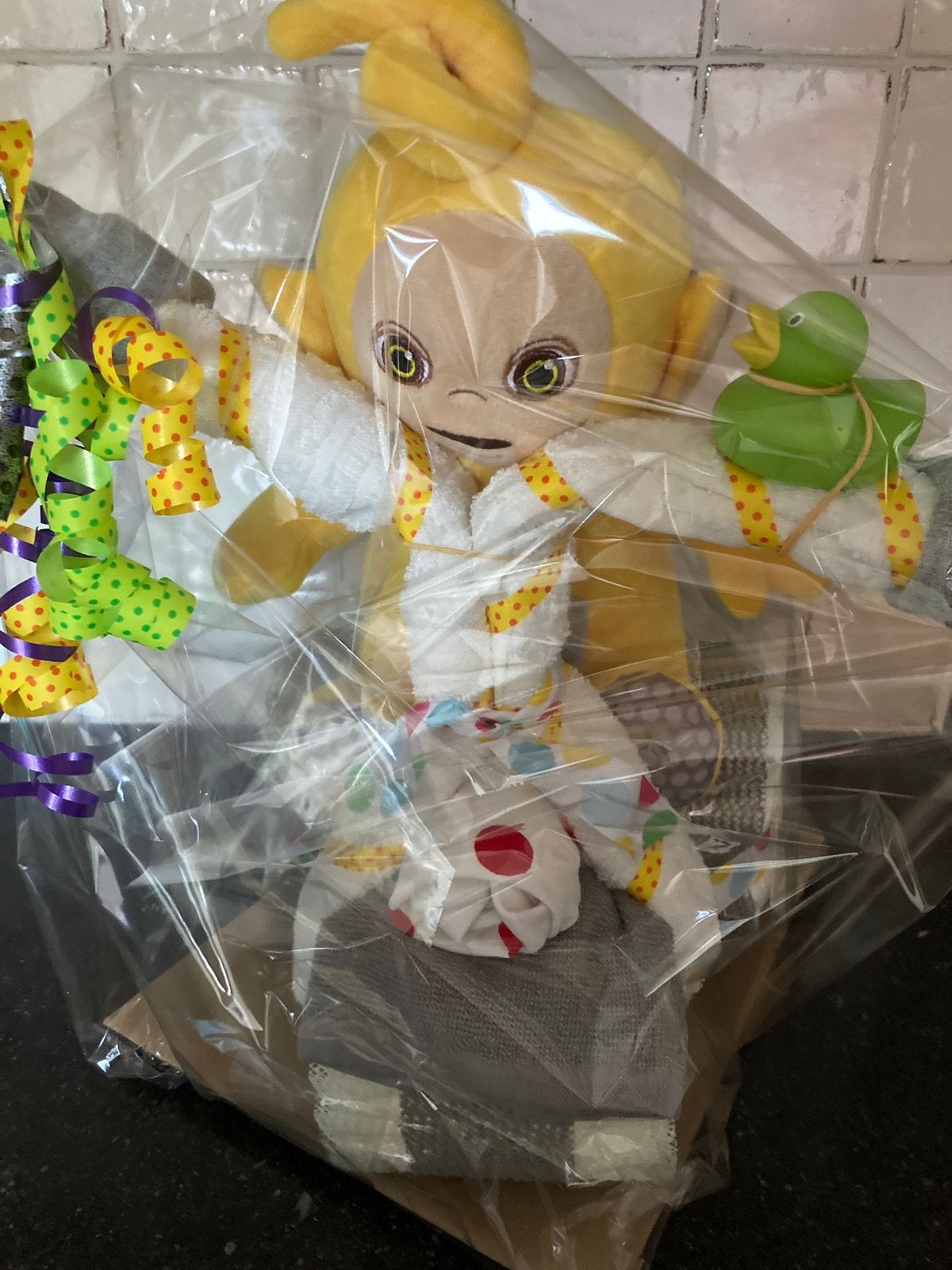 Uniek Kraamcadeau: Teletubbie Luiertaart met Knuffel, Ophalen of Verzenden, Nieuw, Kraamcadeau