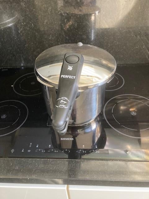 Snelkookpan WMF 6,5 liter, Gebruikt, Inductieplaat, Rvs, Ophalen