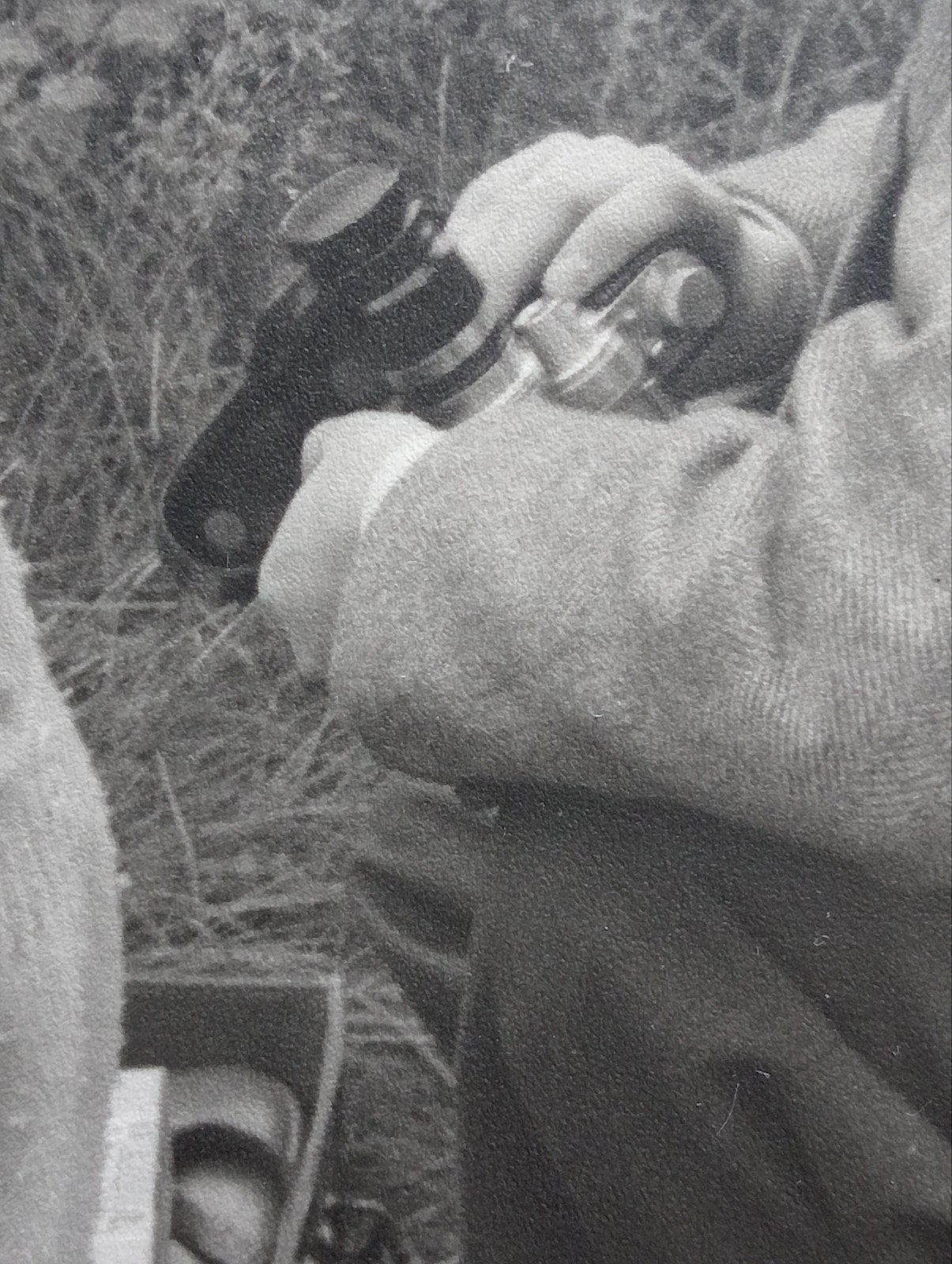 Piet Pijnenburg Oude foto Vader met kind en foto camera, Ophalen of Verzenden, Voor 1940, Gebruikt, Kind