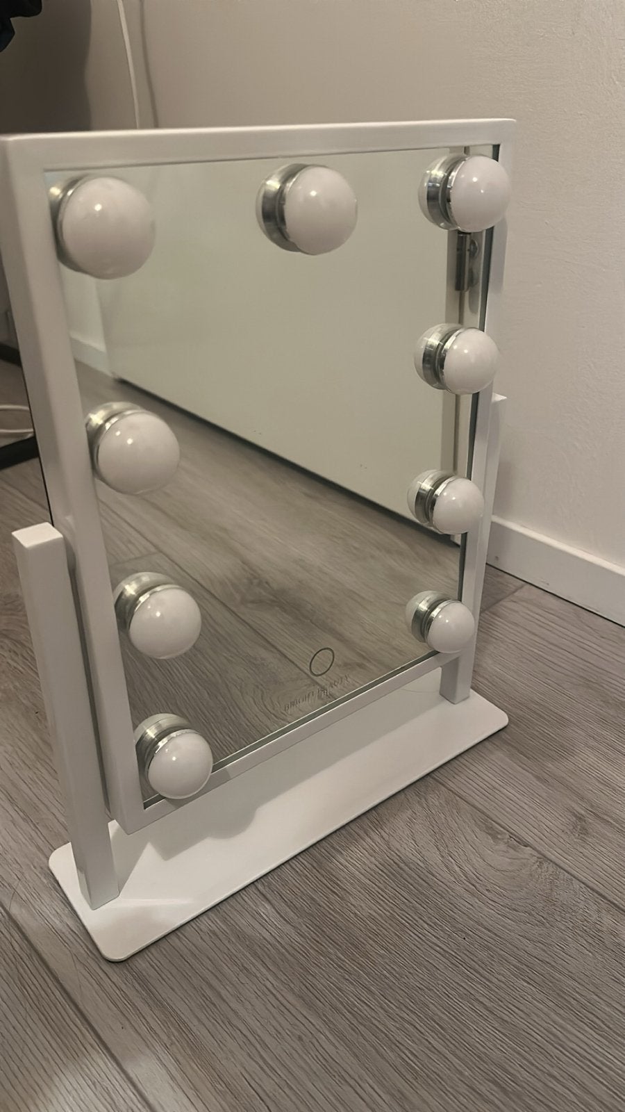 Bright beauty vanity spiegel wit, Ophalen of Verzenden, Zo goed als nieuw, Minder dan 100 cm, Rechthoekig