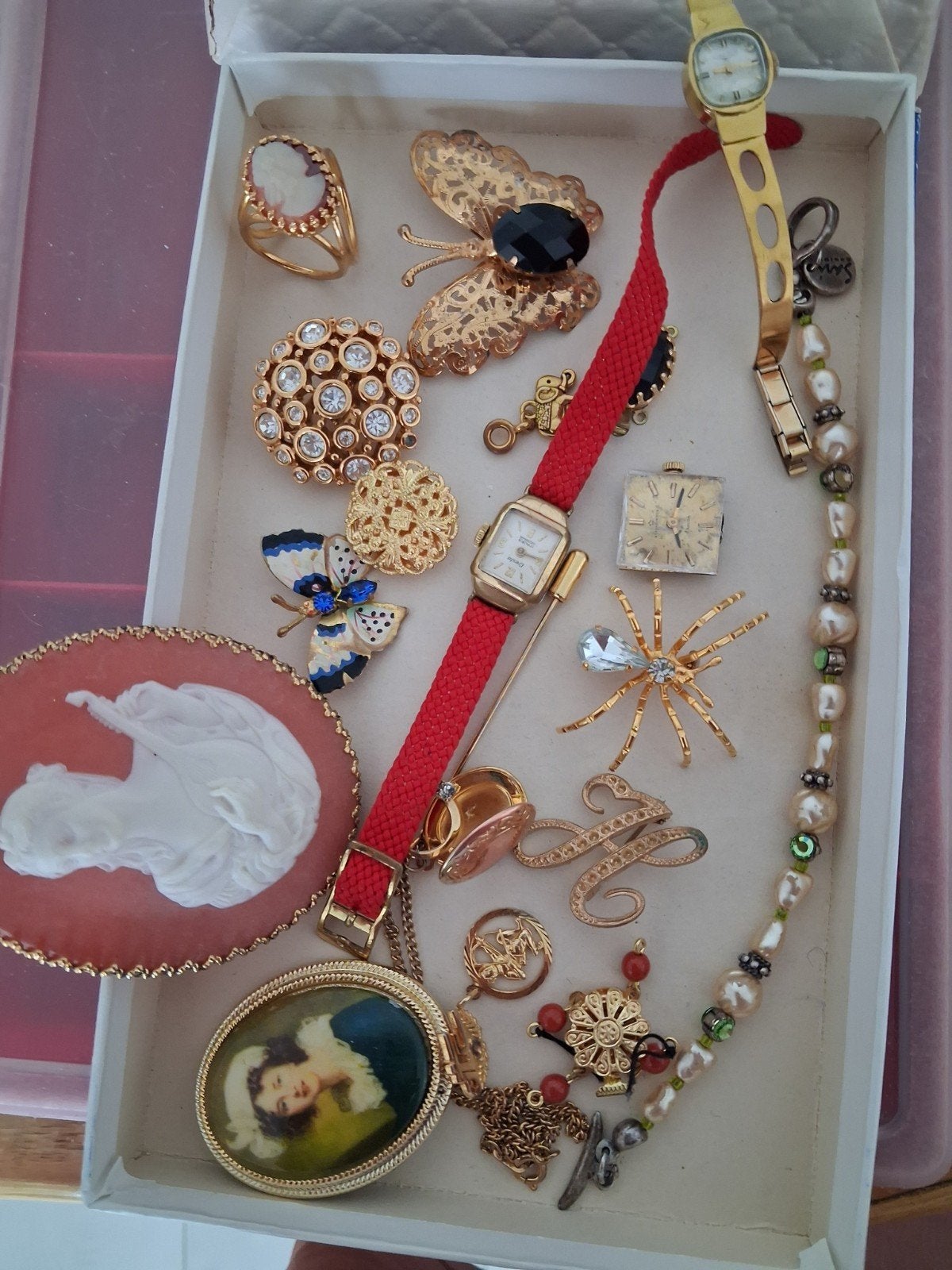 Sieraden lot, Sieraden, Tassen en Uiterlijk, Antieke sieraden, Ophalen of Verzenden, Overige materialen, Overige typen