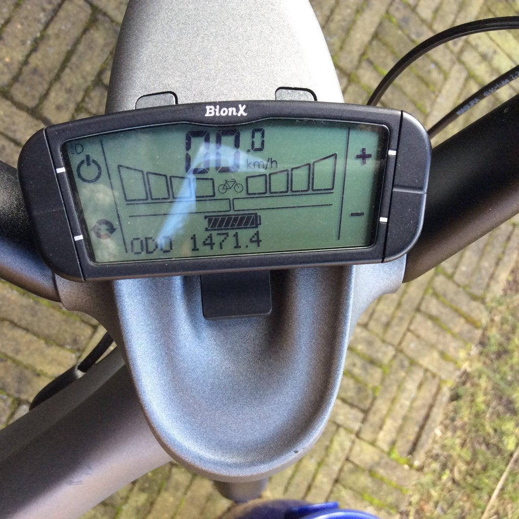 Elektrische fiets met BionX motor en 1471 km op de teller, Gebruikt, 51 tot 55 cm, 50 km per accu of meer, Ophalen